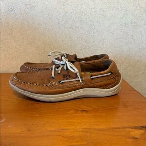 SAS Catalina Casual Boat Shoes Brown Leather Women’s Size 6.5